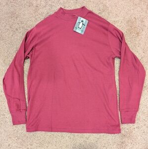 NWT Munsingwear Mens XL Red Turtleneck Long Sleeve Shirt